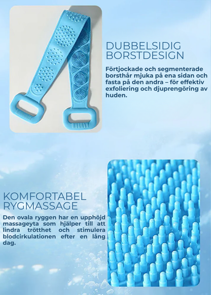 Scrubbly | Silikonbadbälte med skrubbborste