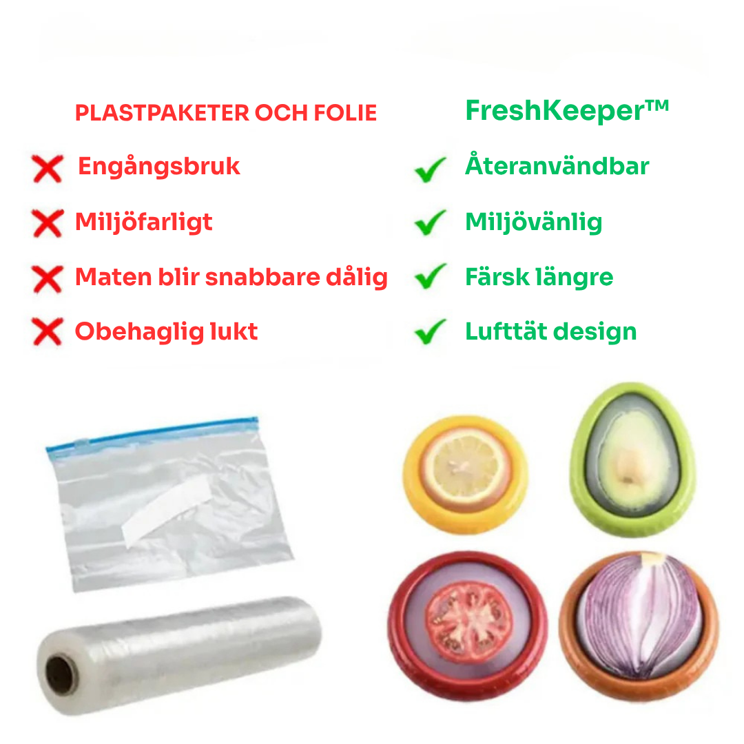 FreshKeeper™ | Frukt- och grönsaksbehållare med silikontätning