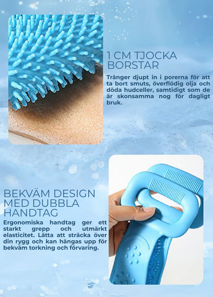 Scrubbly | Silikonbadbälte med skrubbborste