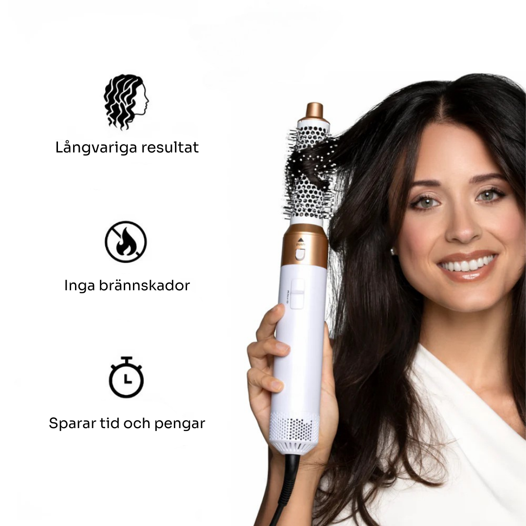 Vira™ 5-i-1 hårstyler | Styla, släta ut och ge volym åt ditt hår - utan ansträngning och utan värmeskador.