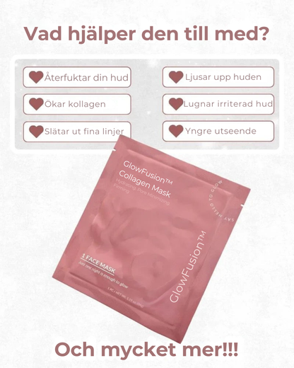GlowFusion™ Collagen Mask | Vakna med den Hud Du Alltid Drömt Om