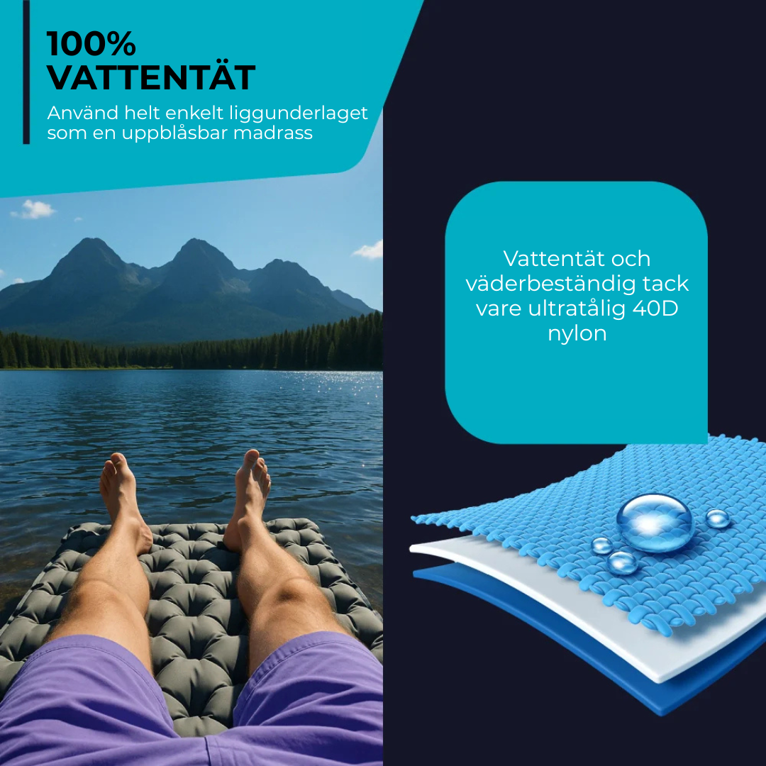 Lufta Mat™ | Ultralätt och kompakt sovmatta – perfekt för resan