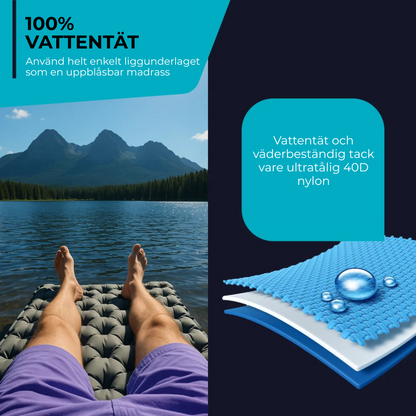 Lufta Mat™ | Ultralätt och kompakt sovmatta – perfekt för resan