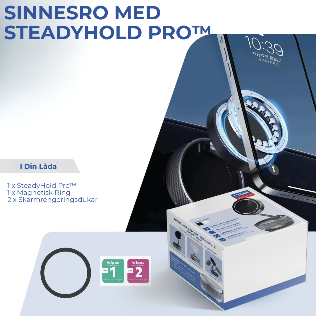 SteadyHold Pro™ | Orokbart Grepp, 360° Frihet | Håll Kontakten Var Du Än Är