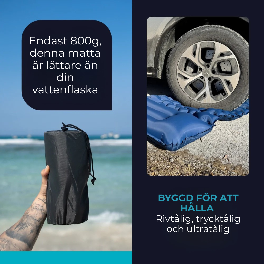 Lufta Mat™ | Ultralätt och kompakt sovmatta – perfekt för resan