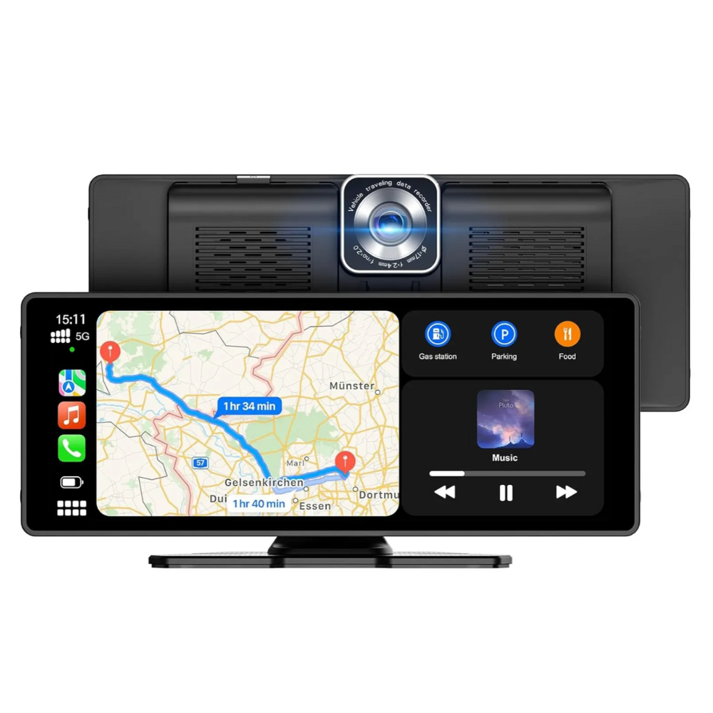 Visuell Smartkörning – Bilskärm med CarPlay & Dashcam