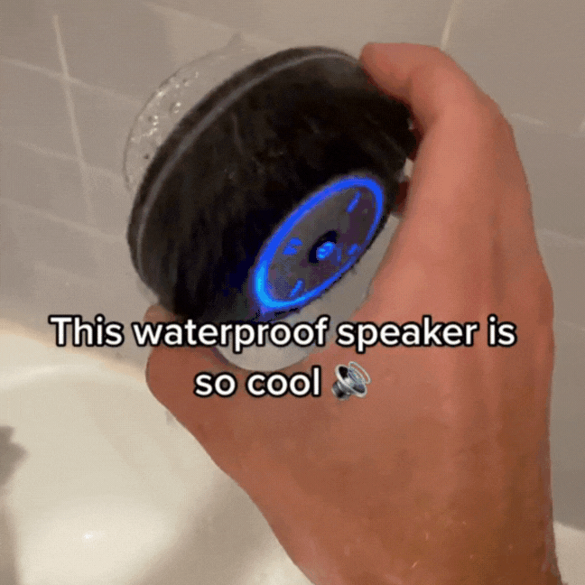 AquaBeats™  | förvandlar din dusch till en konsert med kraftfullt ljud och en LED-ljusshow.