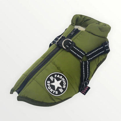 SnöPaw™ Vinterselejacka | Vattentät vinterjacka med inbyggd sele