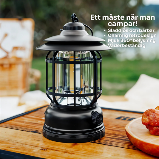 Myslampa™ | Retrodesign, Dimbart Ljus, Utan Sladd